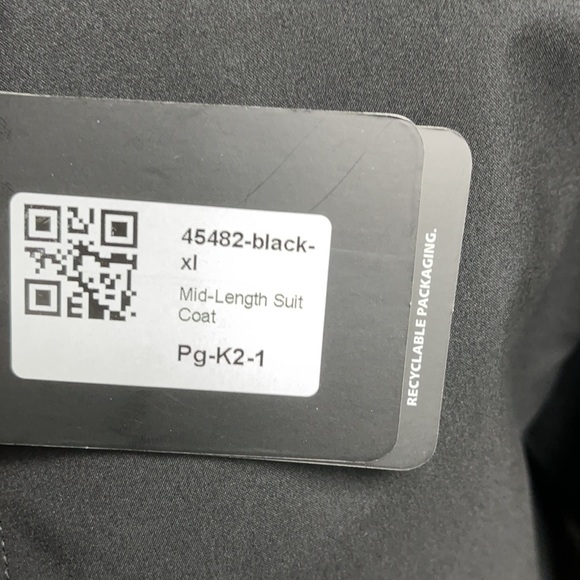 Pologize Black Trench Coat Men Size XL - Picture 5 of 10